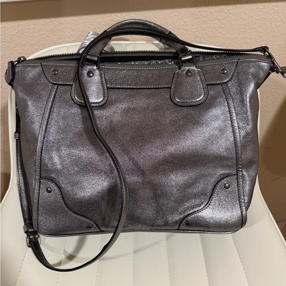 Coach Metallic Mickie Satchel w/unbranded Scarf!! - Picture 3 of 6